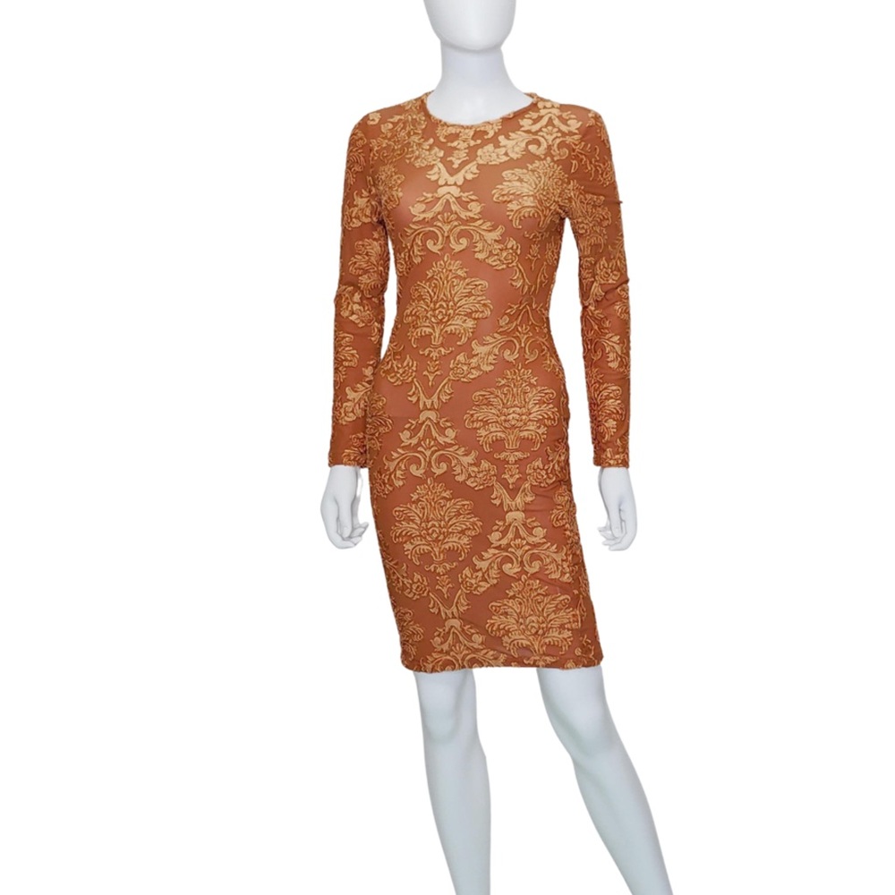 Jacquard Velvet Dress